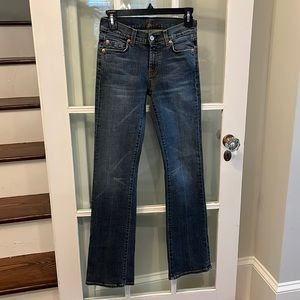 7 for all mankind size 26 boot cut jeans